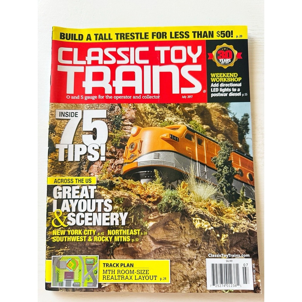 Classic Toy Trains Magazine O & S Gauge July 2017 Volume 30 Issue 5